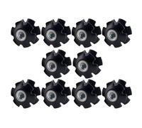 Xinsheinelry Lot de 10 écrous de fixation pour vélo de montagne - Noyaux de fixation de fourche avant - Boulons de fixation pour casque de vélo - Écrou étoile - Accessoires de cyclisme
