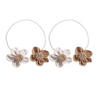Xinsheinelry Lot de 2 embrasses de rideaux à fleurs japonaises en corde de fer pour rideaux