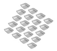 Xinsheinelry Lot de 20 plateaux empilables en aluminium de forme carrée pour four