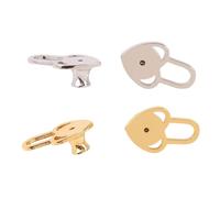 Xinsheinelry Lot de 4 fermoirs de boucles d'oreilles pour un ajustement droit, accessoires de bijoux pour un usage quotidien et à porter au quotidien, One Size, Comme décrit, Comme décrit.