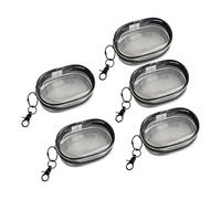 Xinsheinelry Lot de 5 sacs de rangement pour écouteurs et porte-clés - Pour maquillage, bijoux - Anti-poussière, One Size, Comme décrit