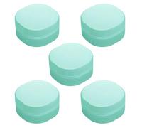 Xinsheinelry Organisateurs de cosmétiques portables carrés transparents, design hygiénique et résistant à la poussière, portable pour voyage, salle de bain, support carré pour tampons en coton