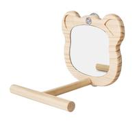 Xinsheinelry Perchoirs pour cage à oiseaux - Jouet debout en forme d'ours - Décoration de divertissement pour conures inséparables et oiseaux