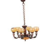 Xinsheinelry Plafonnier Miniature modèle 1: 12, Lustre de Simulation en Plastique pour Maison de poupée Miniature, décoration de Salon, éclairage de Salon