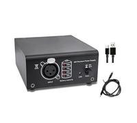 Xinsheinelry Portable 48V Power Adapter Set with 3.5mm Type C Cable Battery Display Indicators for Field Recording Tools USB C Power Supply for Recording