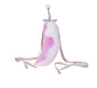 Xinsheinelry Porte-clés doux et pratique pour ceux qui aiment personnaliser un sac à main, cadeau d'anniversaire, blanc/violet, taille unique