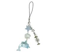 Xinsheinelry Porte-clés léger en coquillages et dauphins, adorable dauphin et coquillage, accessoire à suspendre pour les collectionneurs et offrir