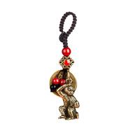Xinsheinelry Porte-clés pratique en laiton robuste avec pendentif en forme de zodiaque pour les amateurs d'animaux et de zodiacs et accessoire élégant pour fans de style rétro, singe, taille unique