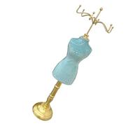 Xinsheinelry Présentoir à bijoux compact avec cadre en résine et bras en tissu pour une présentation sécurisée des colliers en résine