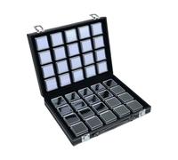 Xinsheinelry Présentoir à bijoux en acrylique à plusieurs compartiments pour catégorisation efficace des pierres précieuses - Boîte carrée pour femme