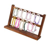 Xinsheinelry Présentoir moderne pour organiser des accessoires comme des boucles d ' oreilles, des colliers, des porte-clés, une boutique à domicile, un présentoir de bijoux en bois approprié