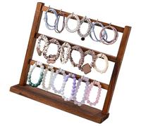 Xinsheinelry Présentoir moderne pour organiser des accessoires comme des boucles d ' oreilles, des colliers, des porte-clés, une boutique à domicile, un présentoir de bijoux en bois approprié