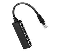 Xinsheinelry RJ45 Ethernet Splitter Networking Cable Adapter 1 to 4 RJ45 Connector Adapter for Networking Extension Extender
