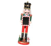 Xinsheinelry Soldat Casse-Noisette traditionnel en bois, 39 cm, décoration de Noël traditionnelle pour la maison et le bureau