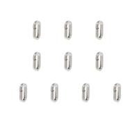 Xinsheinelry Sterlings Lot de 10 fermoirs pour bijoux en argent sterling avec zircone Doré et argent