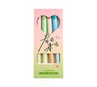 Xinsheinelry Stylo Gel pour étudiants, pour ouvrir et fermer, pointe de 0.5MM, séchage rapide, pour écrire des notes, prendre des notes, journal, fournitures de bureau, 4 pièces