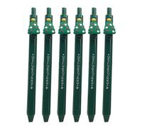 Xinsheinelry Stylo Gel rétractable sur le thème de noël, 6 pièces, pointe de 0.5MM, dessin animé, pour étudiant adulte, écriture, journal, ensemble du père noël