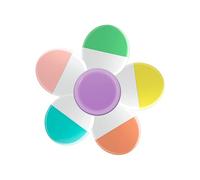 Xinsheinelry Stylo surligneur fluorescent de taille, marqueur 5 couleurs en 1 intégré pour la fabrication de cartes de codage couleur, Spinner en plastique