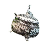 Xinsheinelry Sucrier artistique sur le thème des paons avec couvercle unique accessoire de table pour restaurant Bouteille d'assaisonnement élégant souvenir