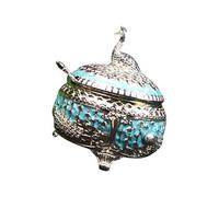 Xinsheinelry Sucrier artistique sur le thème des paons avec couvercle unique accessoire de table pour restaurant Bouteille d'assaisonnement élégant souvenir