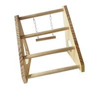 Xinsheinelry Support antidérapant pour poulailler fabriqué à partir de bois naturel, parfait pour enseigner et se détendre, s'adapte à la plupart des types de poulets, perchoir à volaille non rotatif