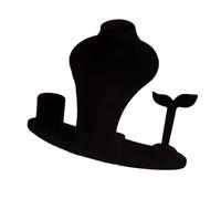 Xinsheinelry Support de présentation pour bijoux en tissu tactile pour améliorer l'attrait visuel, adapté à diverses boucles d'oreilles, bagues présentant un support de mannequin