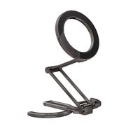 Xinsheinelry Support de téléphone pliable réglable en hauteur avec mousqueton pour réfrigérateur de 11,4 à 17,8 cm