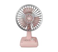 Xinsheinelry Ventilateur De Bureau en Métal Design Rétro Chargement USB Réglage À 3 Vitesses Accessoire Refroidissement Portable pour La Maison Et Le Ventilateur Miniature Rétro