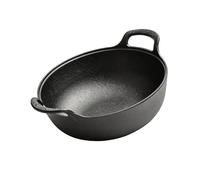 Xinsheinelry Wok multifonction en fonte pour cuisinière à induction électrique avec double poignée ergonomique pour frire, griller, poêle à frire