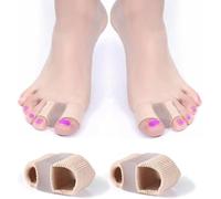 xinshibao Lot de 2 séparateurs d'orteils en silicone - Correction de l'hallux valgus - Avec 2 boucles de pied - Pour correction de l'hallux valgus et des orteils en marteau - En silicone