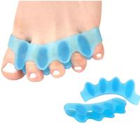 xinshibao Lot de 2 séparateurs d'orteils en silicone pour hallux valgus, orteils qui se chevauchent, écarteurs d'orteils, orteils en marteau, orteils en griffe, soulagement de la douleur au pied