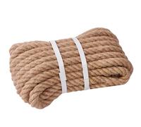 XINSHUNCAN Corde de Jute 30mm,5M 4 Brins Corde de Chanvre Brut Naturel pour l'artisanat, Bricolage Chat Scraper, Jardinage, Lustre, Hamac d'escalade