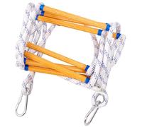 XINSHUNCAN Échelle de Cordes d'évacuation, 5M Échelle de Secours de Sécurité avec 2 Crochets,pour la Maison de 2 Étages Fenêtre Balcon Balustrade,Ignifuge et Résistant Charge Jusqu'à 200kg