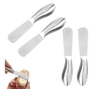 XINTANGXIA 4 Pcs Couteaux à Beurre et à Fromage Couteau à Beurre en Acier Inoxydable Outils de Cuisine pour Couper ou Tartiner Beurre Fromage Confiture