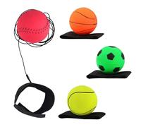 XINTANGXIA Lot de 4 Balle de Retour Poignet Balle avec Elastique Poignet Balles Rebondissantes pour Exercice ou Jouer pour Enfants Adultes