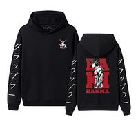 XINTAYEL Baki The Grappler Sweat à Capuche Anime Hanma Baki Son of Ogre Cosplay Costume imprimé Pull à Manches Longues Sweat à Capuche Manga Pull Hauts pour Femmes Hommes