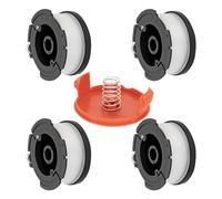 XINTONG Lot de 4 bobines et fil pour débroussailleuse électrique, compatible avec Black Decker, remplace AF-100 ST5530-GB GLC3630L20-GB STC1820PC-GB BESTA530-GB BESTA525-GB (avec 1 capuchon, 1 ressort
