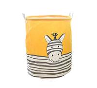 Xinwcanga Revêtement Imperméable Tissu Seau Panier à Linge Blanchisserie Sac Enfants Jouets Corbeille de Rangement (Jaune, 40 * 50cm)