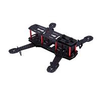 Xinwoer Ensemble de Cadre de Drone avec vis, 2 Types d’Appareil RC Kit de Cadre de Drone pour aéronef quadricoptère 250MM RC pour QAV250(Fibre de Carbone)