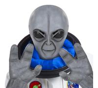 Xinxiaomeng Masque d'extraterrestre effrayant Xénomorphe réaliste avec gants pour Halloween, cosplay, accessoires en latex