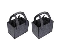 xinxinyu Lot de 2 sacs isothermes pour 6 bouteilles de vin avec séparateur, étui de transport isotherme avec poignée, idéal pour les pique-niques, les journées à la plage, les fêtes (noir), Noir , Sac