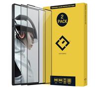 XINXUSONG Lot de 2 protections d'écran Red Magic 9 Pro, couverture complète en soie, anti-rayures 9H, HD, transparent, sans bulles, pour Z T E Nubia Red Magic 9 Pro/9 Pro+ 6,8" Noir