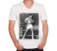 XINYANGDAO Mohamed Ali Boxing Star Men's T Shirt White Size S