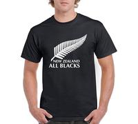 XINYANGDAO One Side New Zealand All Blacks National Rugby Union Team Mens T Shirt Unsex Shirt Size M