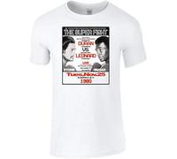 XINYANGDAO Roberto Duran V Sugar Ray Leonard Mens T Shirt Training Boxing Whites Size M