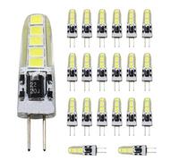 XINYANSEE 20 pièces Ampoule à LED G4, G4 3W, AC/DC 12V, 10 x 2835 SMD, 300LM, blanc froid 6000K, lampe à économie d'énergie sans scintillement, ampoule non réglable, G4 LED lampe