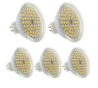 XINYANSEE 5 pièces MR16 GU5.3 LED Lampe 3W Blanc chaud 3000K CRI80+, aucun effet stroboscope, AC DC 12V 320 lm équivalent Ampoule 25W 120 ° Angle Ø 49 x 50 mm