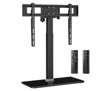 XINYAO Support de table motorisé pour téléviseurs universels de 32 à 70", support élévateur électrique réglable en hauteur avec base en verre trempé, peut supporter jusqu'à 40,8 kg, VESA max 600 x 400