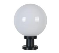 XINYASEE Lampe de Pilier Boule Lumineuse, Luminaire Extérieur Jardin | Lampadaire de pilier extérieur sphérique, luminaire de jardin étanche, abat-jour acrylique blanc pour clôture villa