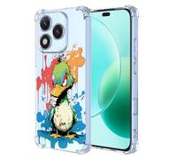 XINYEXIN Coque pour Honor 400 Lite Transparent - Série Colorée de Graffitis d'art Cool, Motif Mignon, Étui TPU Antichoc Ultra-Mince - Duck